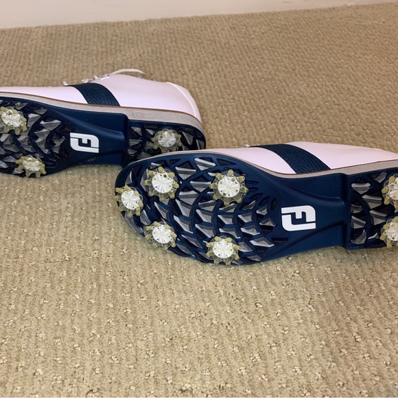 Footjoy Size 7 Women’s Golf Shoes White and Blue - Picture 7 of 7